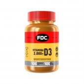 Vitamina D3 2.000UI FDC com 100 cápsulas