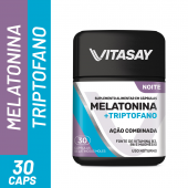 Suplemento Alimentar Vitasay Melatonina + Triptofano 30 cápsulas