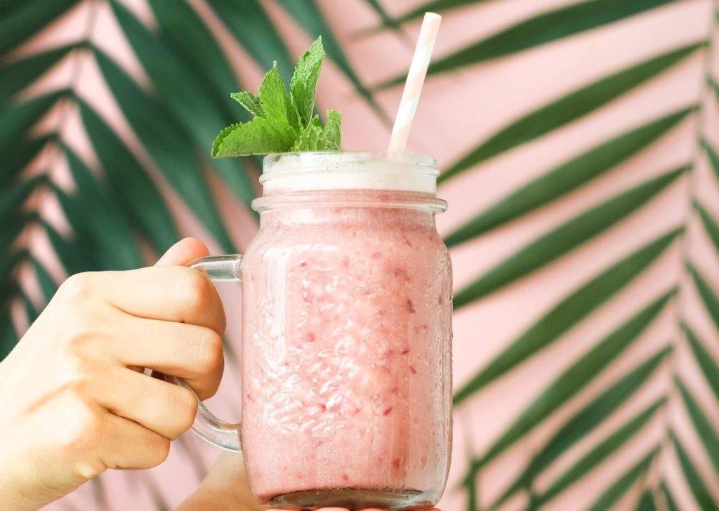 suco de amora com lichia