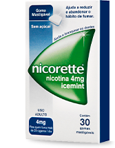 Goma para Parar de Fumar Nicorette Icemint 2mg com 30 unidades | Droga Raia
