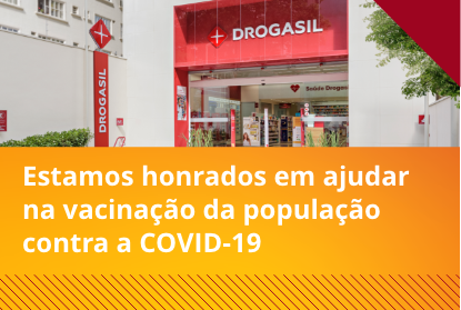 Estamos honrados em ajudar na vacinação da população contra o COVID-19